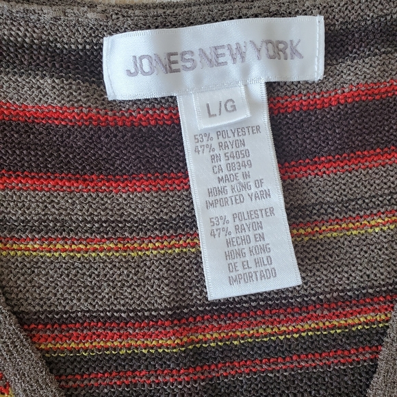 NWT Jones New York knit tank blouse vintage - Picture 2 of 5